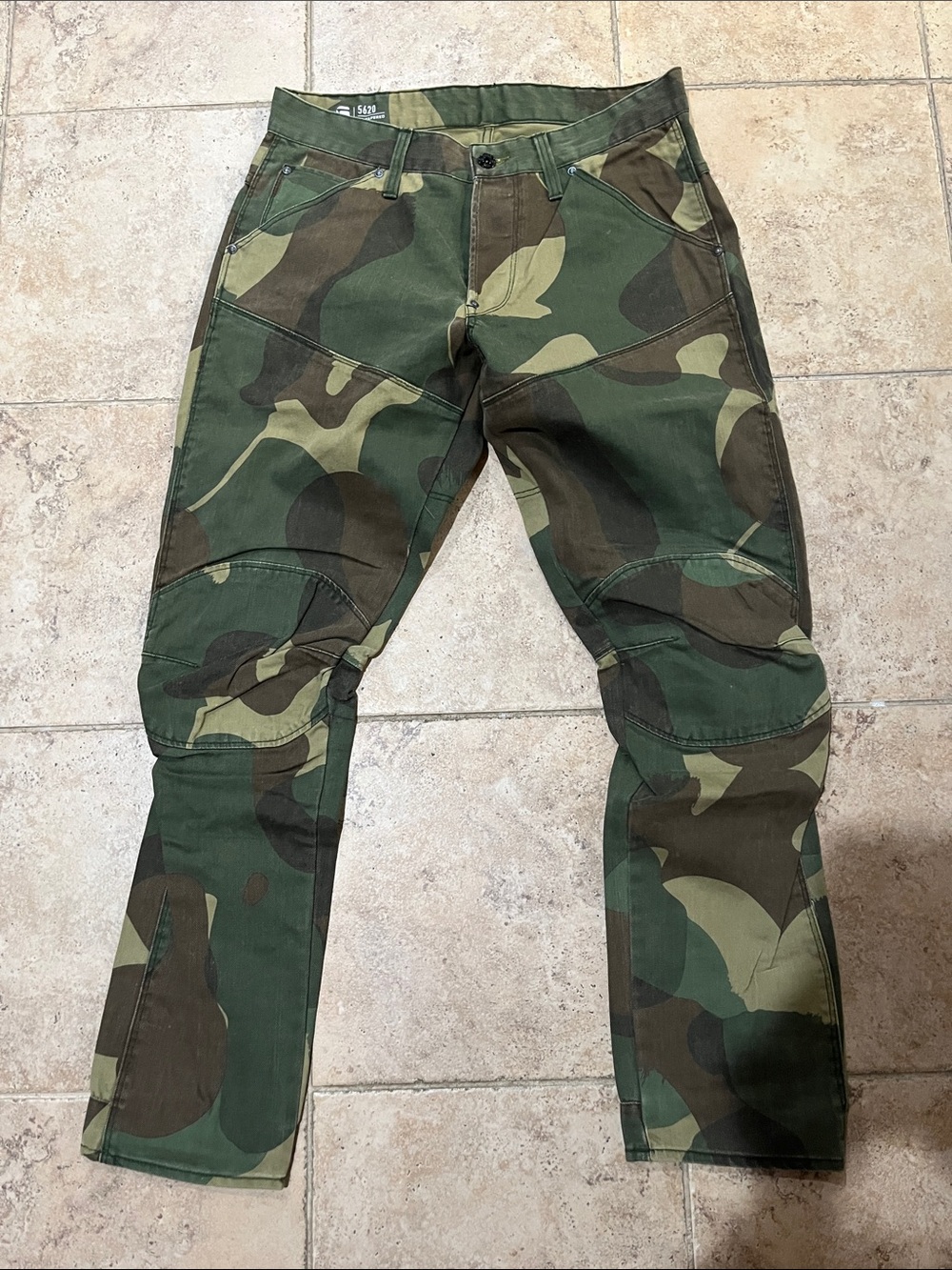 Camouflage Men's Utility Pants - Green Camo